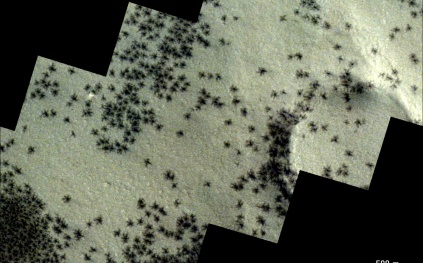 بعد انتشار صورها.. ما حقيقة ظهور "عناكب" على سطح المريخ ؟
