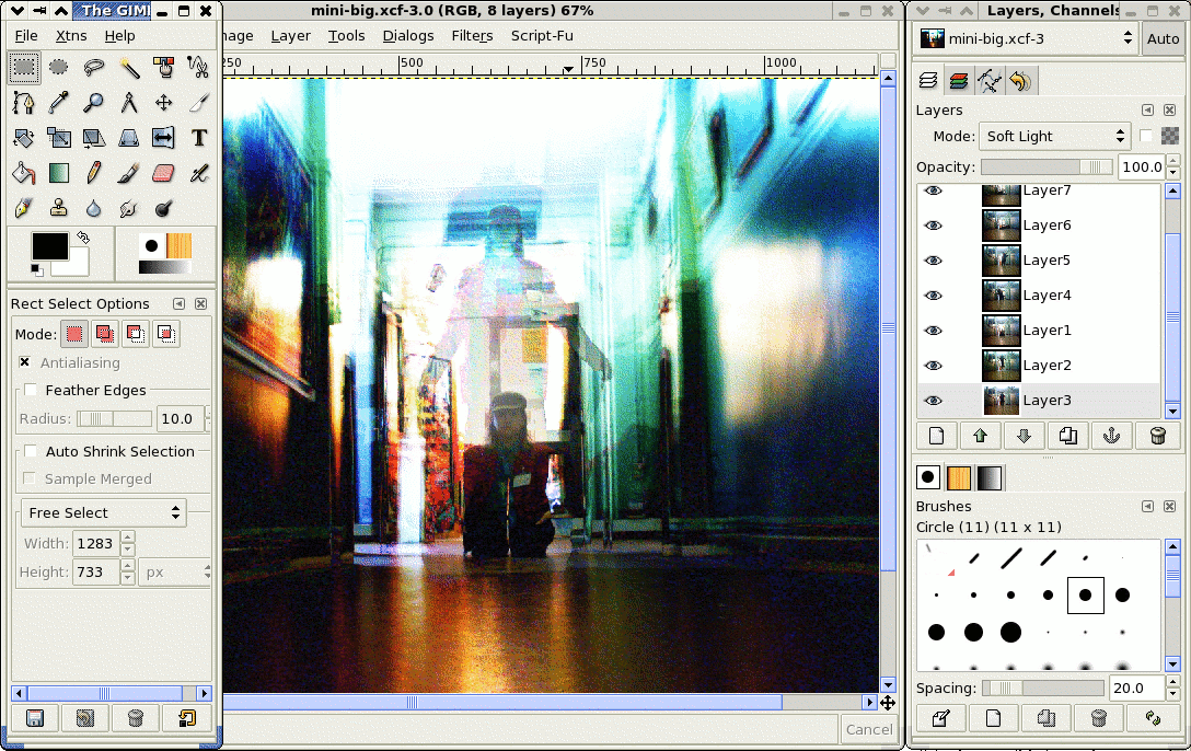 برنامج GIMP2 من أشهر برامج الرسم الرقمي
