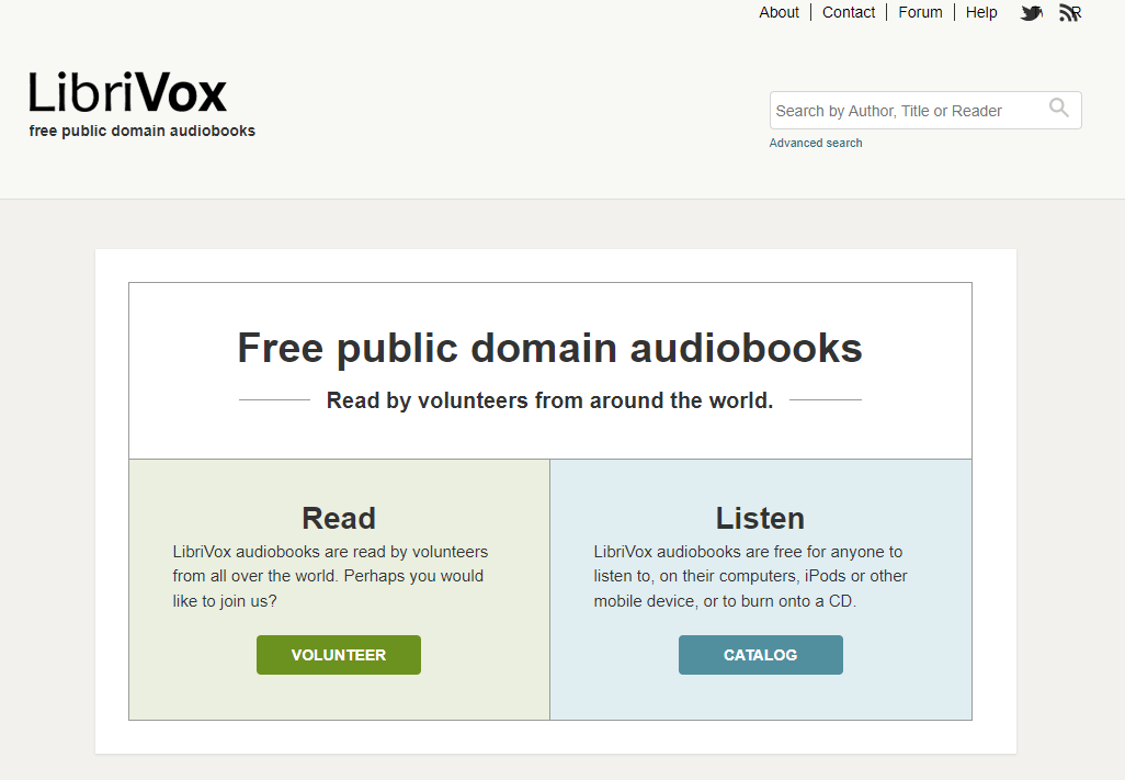 منصة LibriVox من أفضل تطبيقات كتب صوتية مجانية
