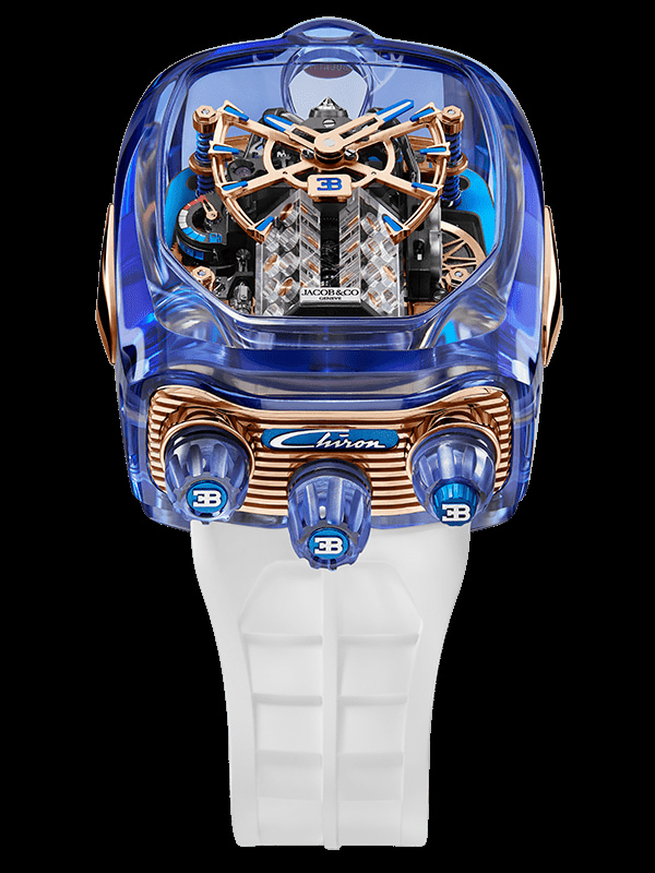 ساعة  Bugatti Chiron Blue Sapphire Crystal